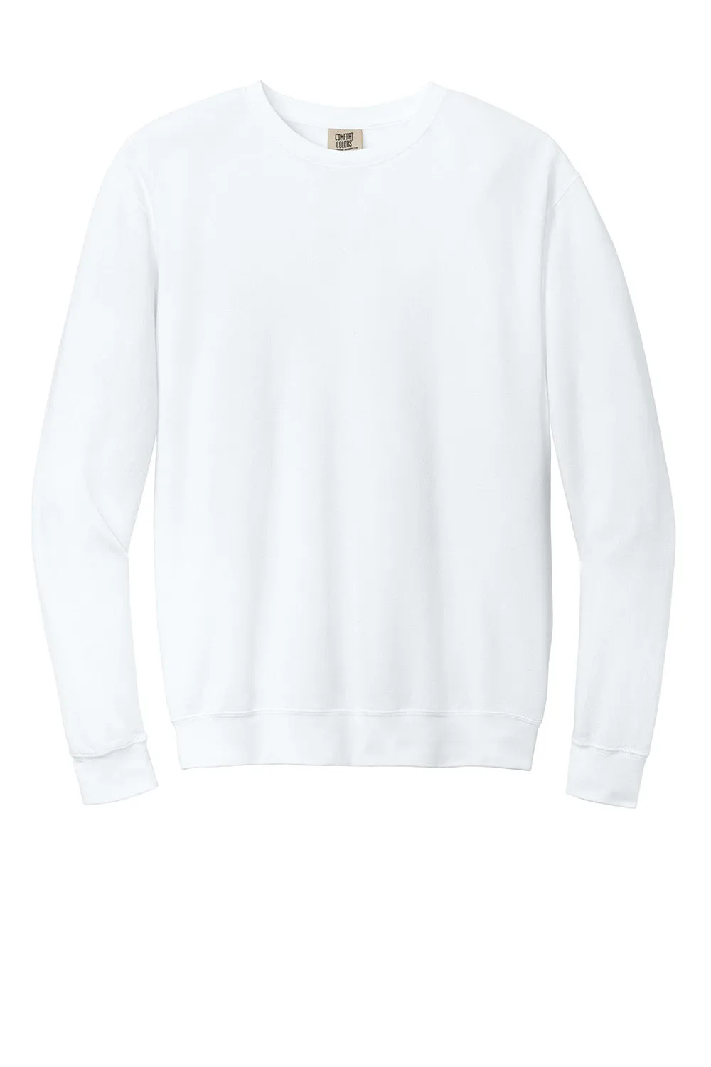Comfort Colors Herren Fleece Pullover mit Rundhalsausschnitt - Weiß