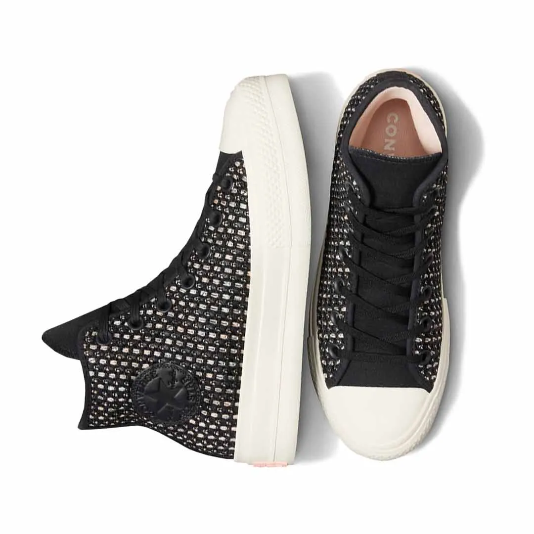 Converse - Damen Chuck Taylor All Star Lift Platform Crochet High Top Schuhe (A09829C)