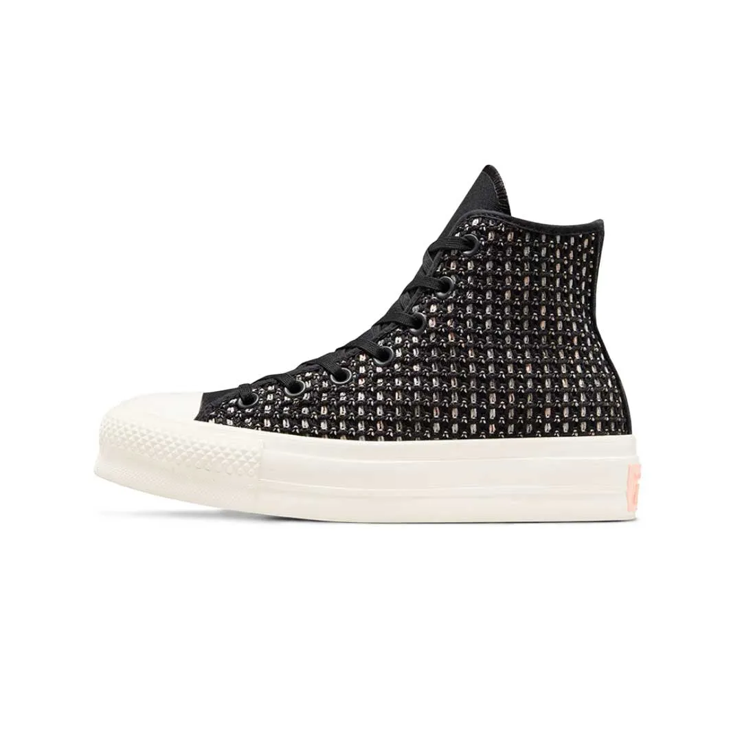 Converse - Damen Chuck Taylor All Star Lift Platform Crochet High Top Schuhe (A09829C)