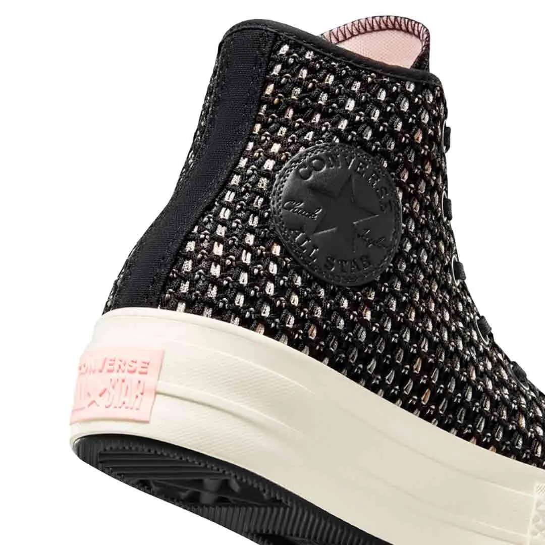 Converse - Damen Chuck Taylor All Star Lift Platform Crochet High Top Schuhe (A09829C)