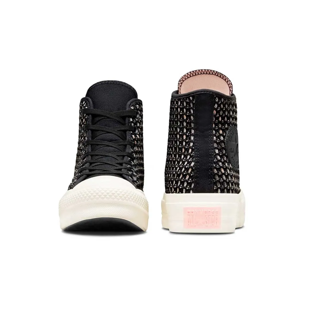 Converse - Damen Chuck Taylor All Star Lift Platform Crochet High Top Schuhe (A09829C)