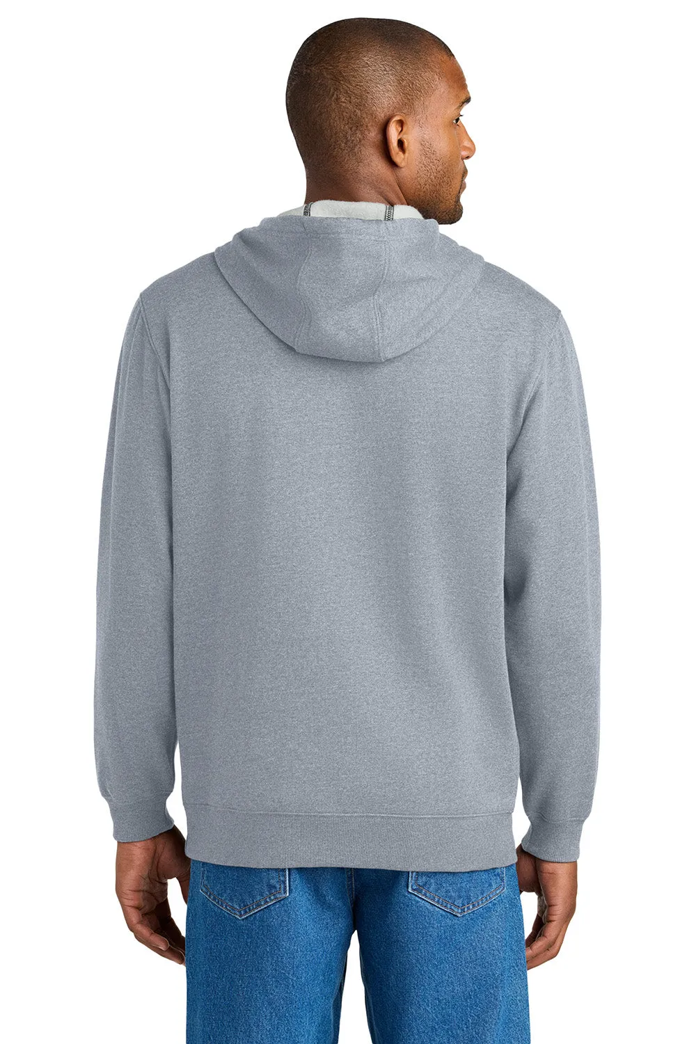 CornerStone Herren Tough Fleece Kapuzenpullover mit Kangaroo-Tasche - Heather Grey
