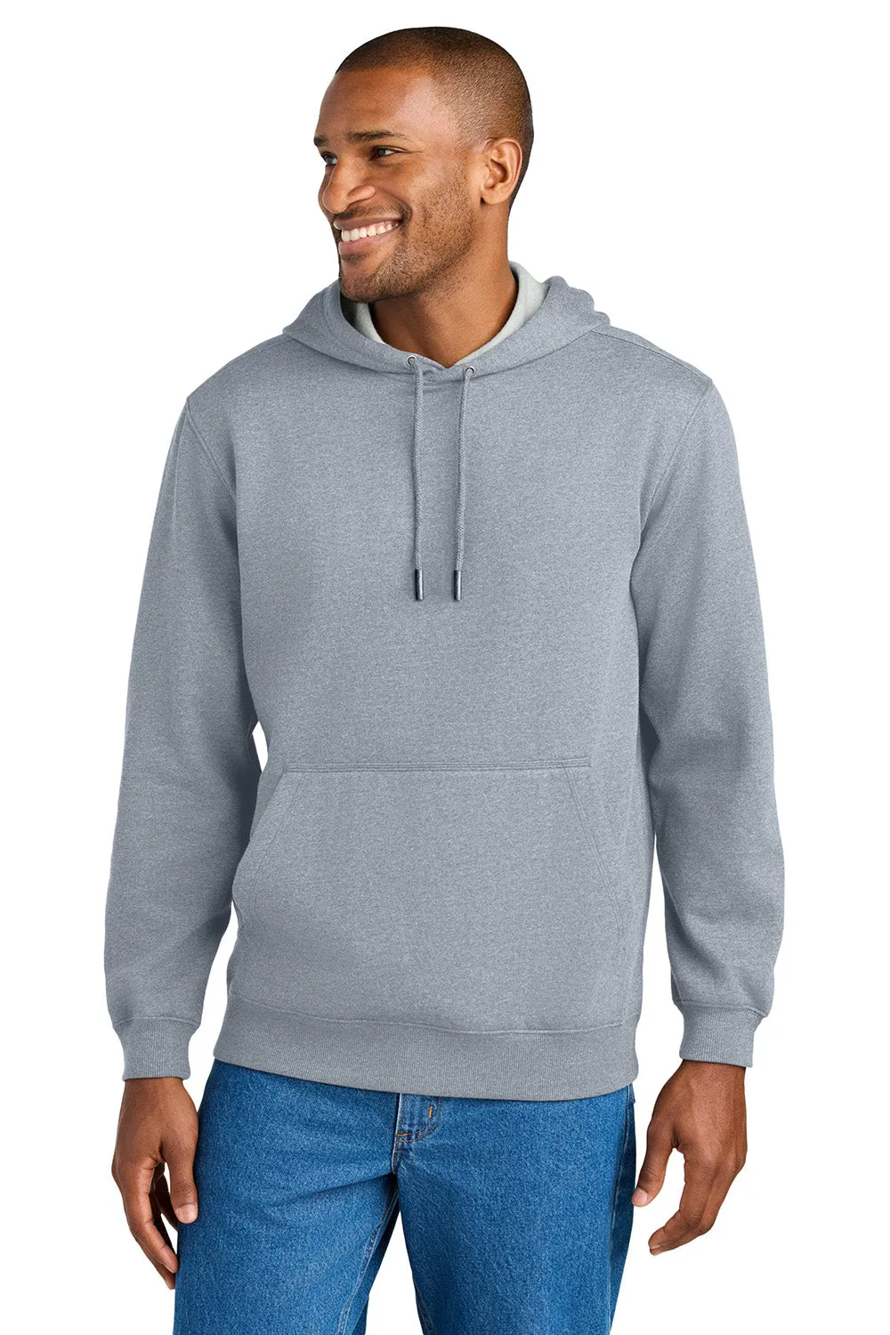 CornerStone Herren Tough Fleece Kapuzenpullover mit Kangaroo-Tasche - Heather Grey