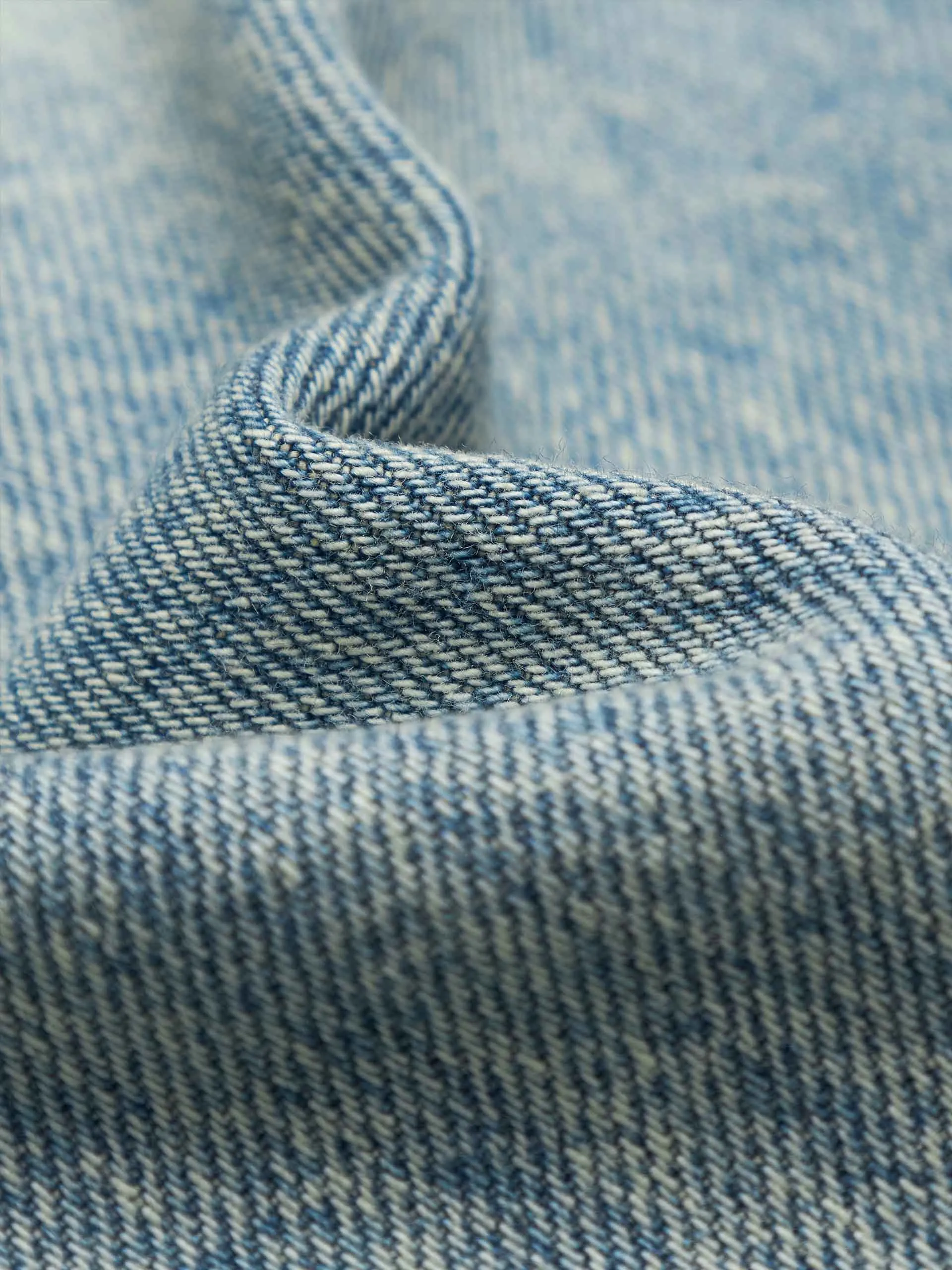 Baumwoll-Cropped-Denimjacke