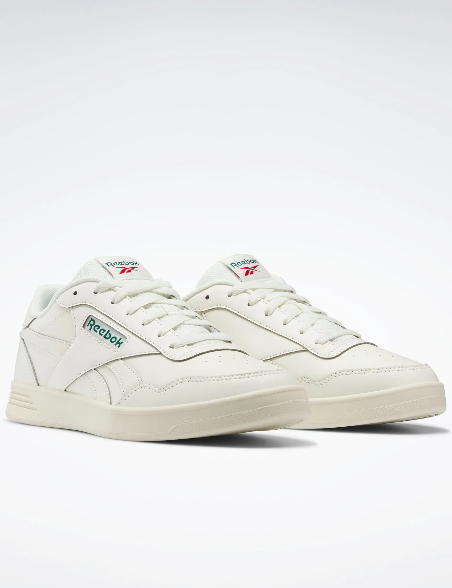 Court Advance Schuhe - Kreide/Dunkelgrün/Knallrot