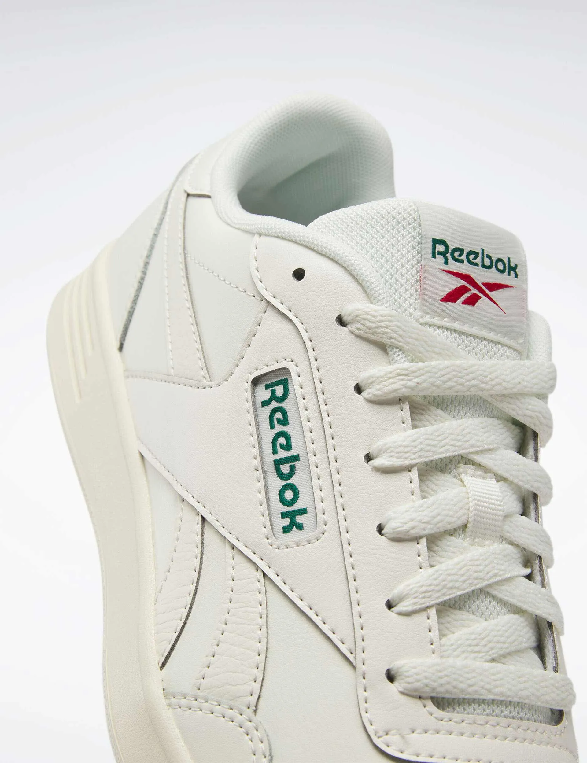 Court Advance Schuhe - Kreide/Dunkelgrün/Knallrot