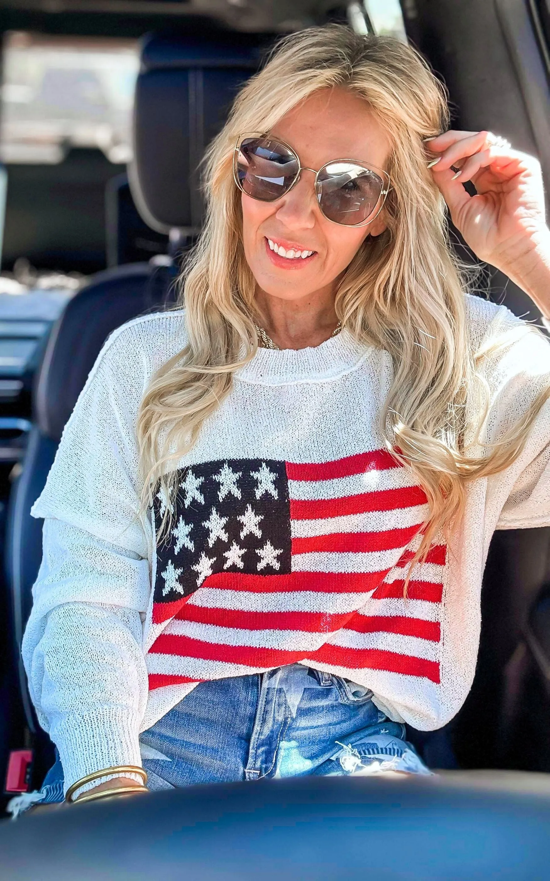 Gemütlicher Strickpullover in den USA - Endgültiger Verkauf