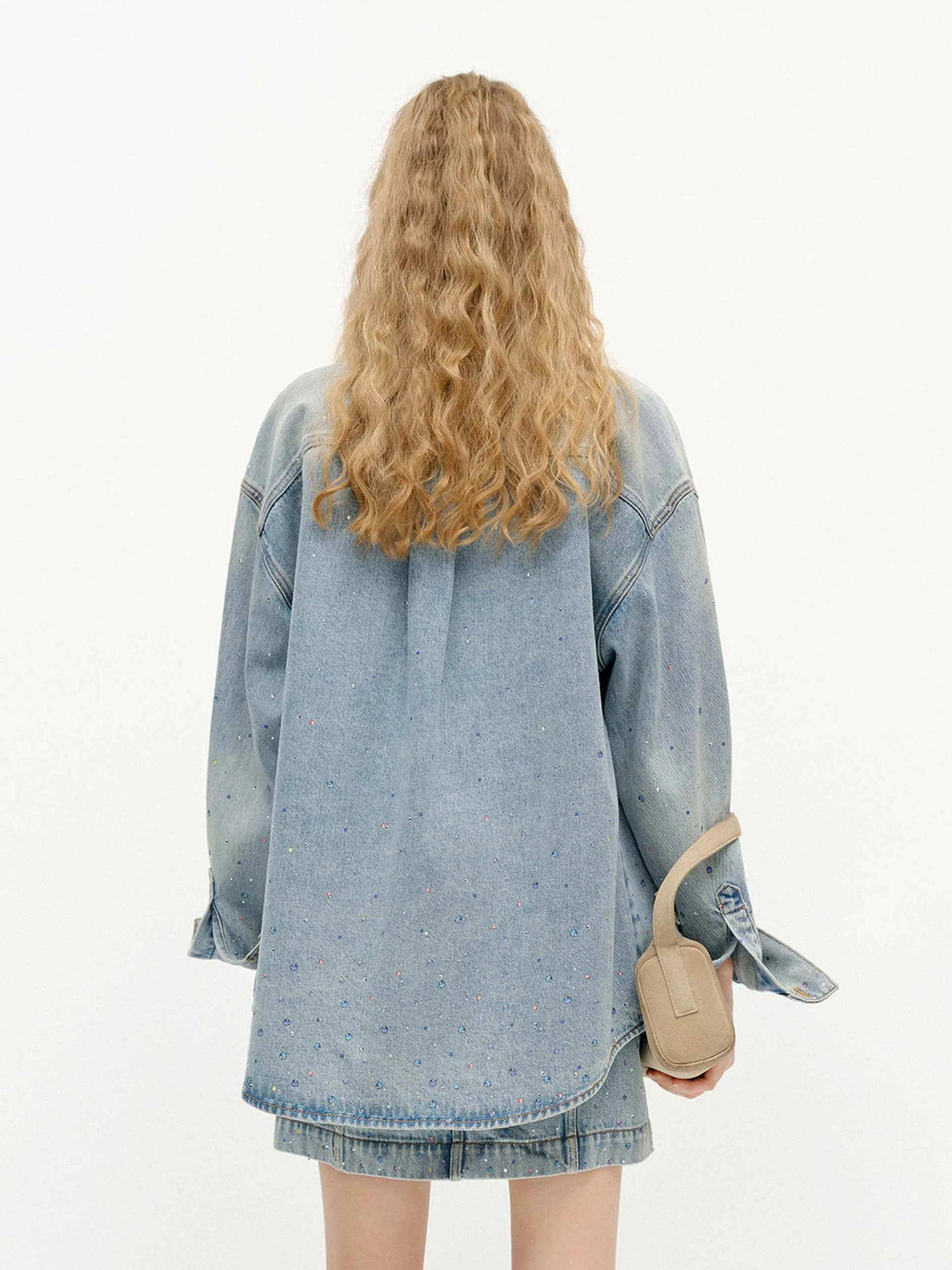 Kristall-Detail Baumwolljacke