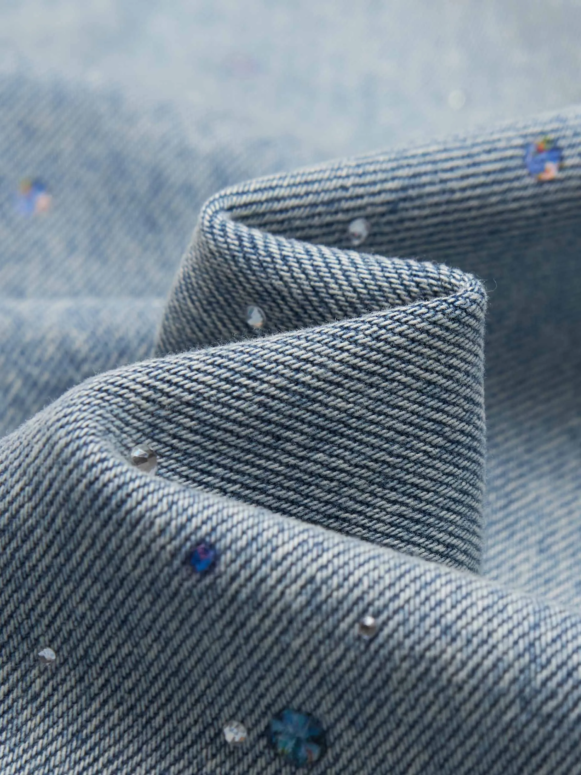 Kristall-Detail Baumwolljacke