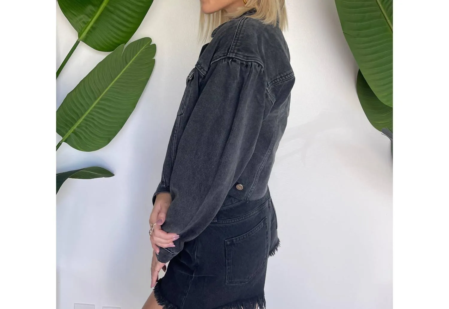 Denim Blythe Jacket In Schwarz