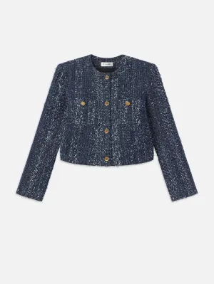 Denim Boucle Jacke -- Magie