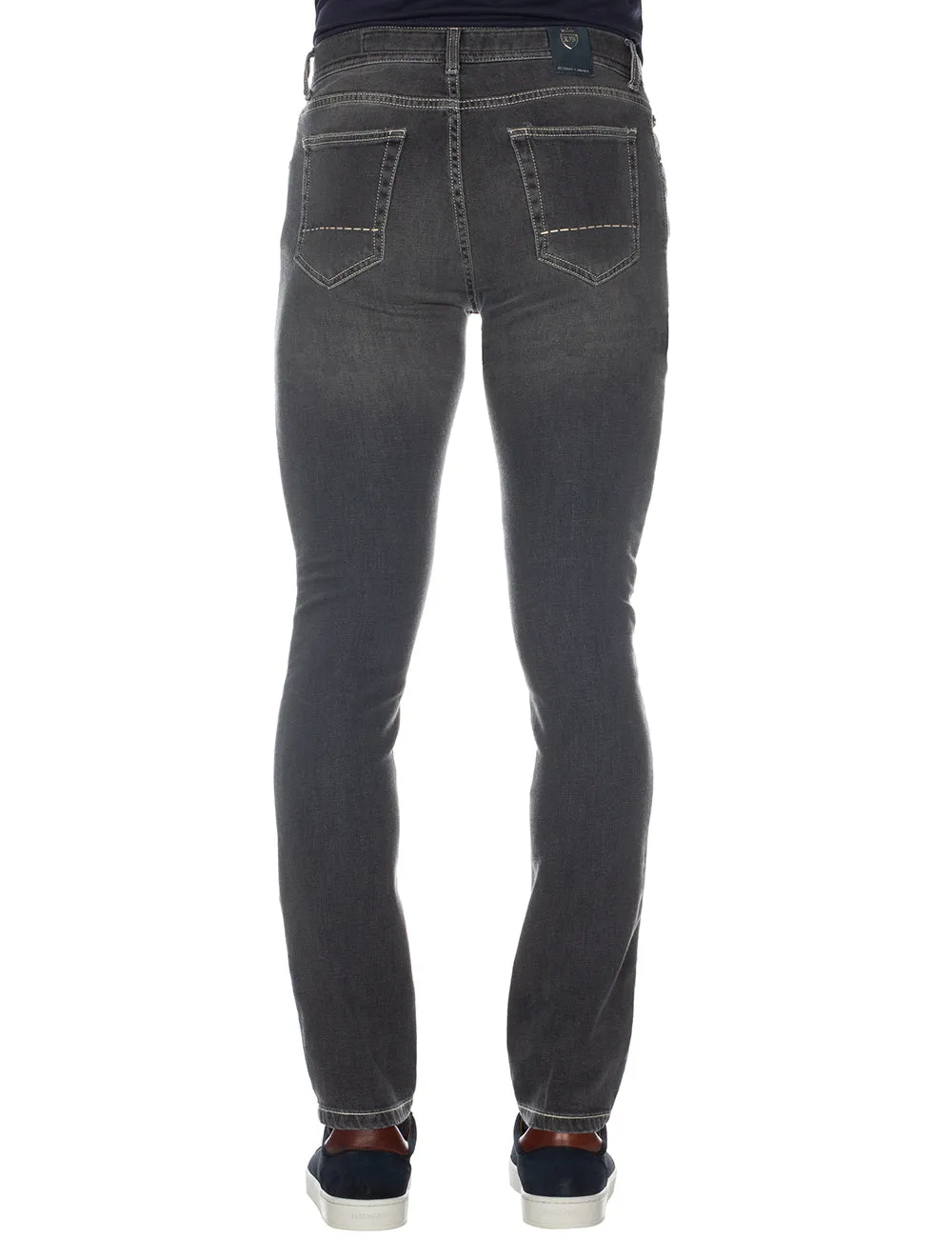 Denim Kaschmir Jeans Grau