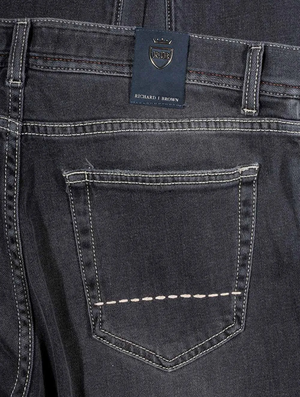 Denim Kaschmir Jeans Grau