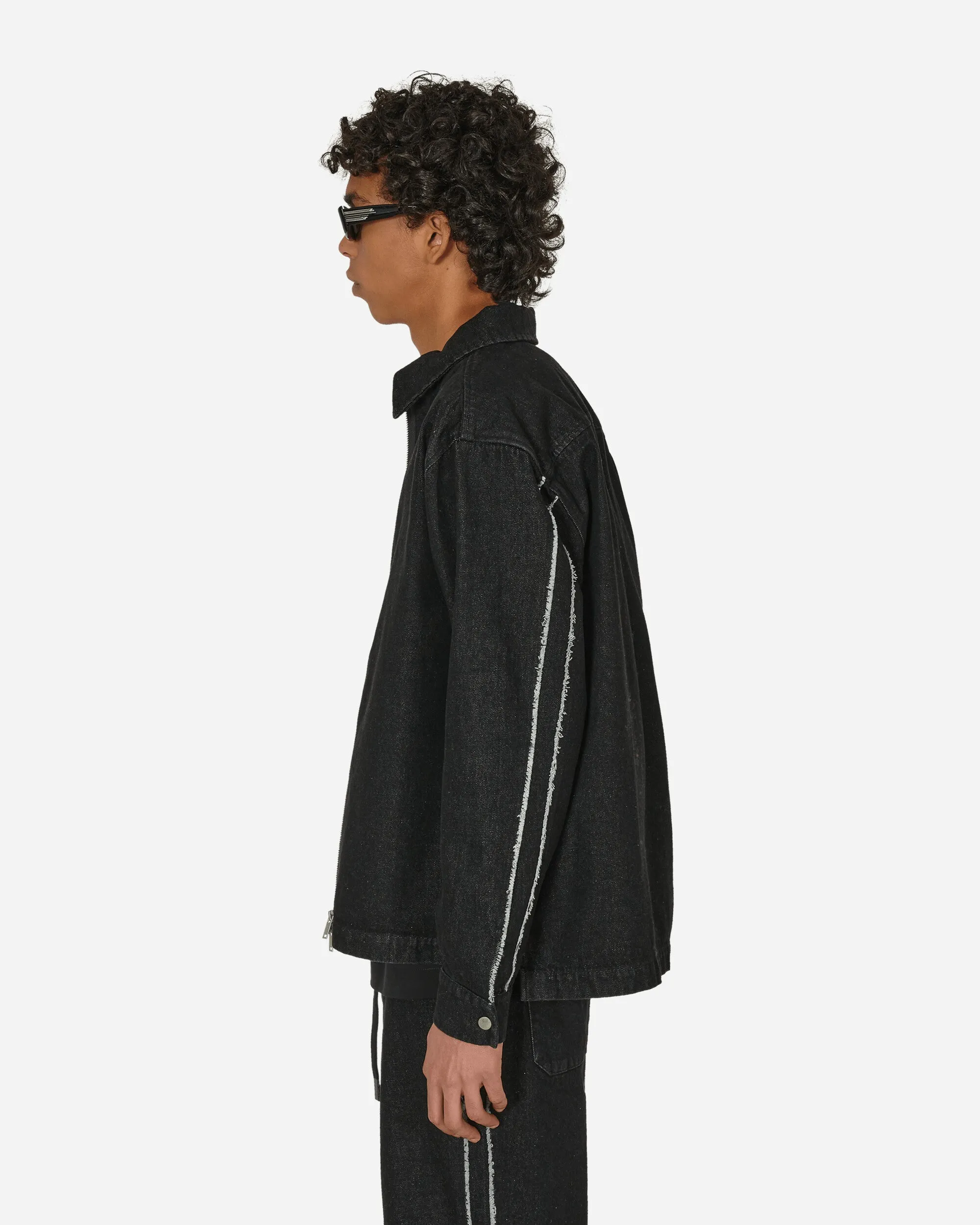 Denim Drop Hemdjacke Schwarz