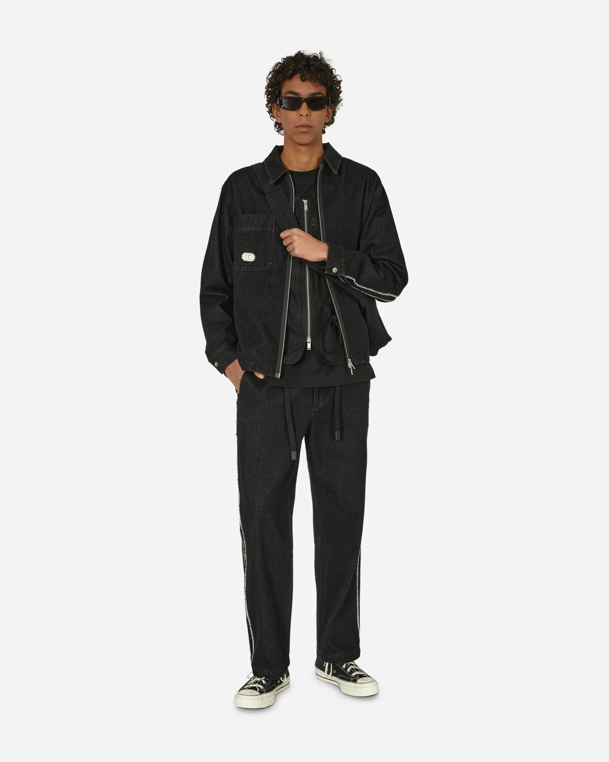 Denim Drop Hemdjacke Schwarz