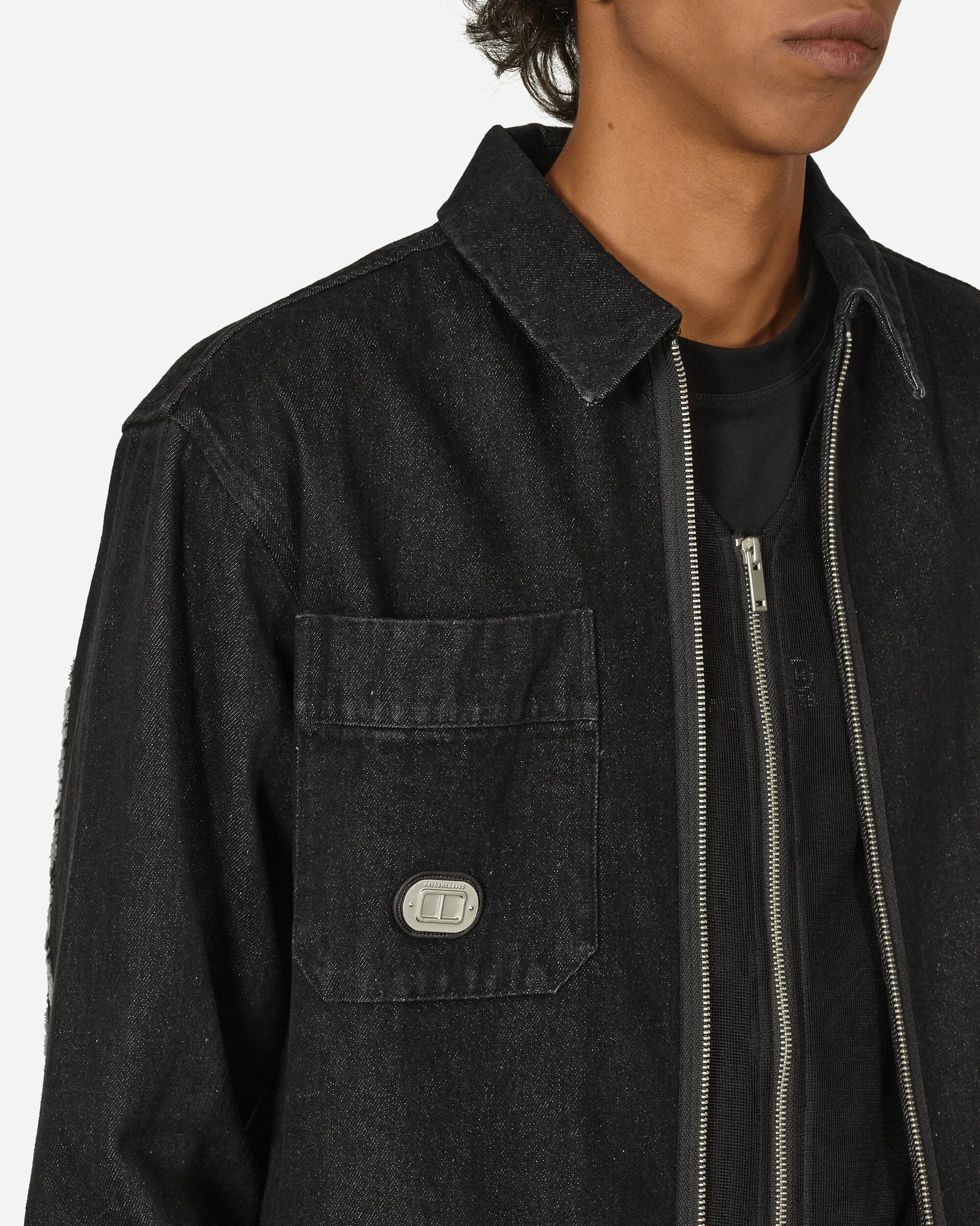 Denim Drop Hemdjacke Schwarz