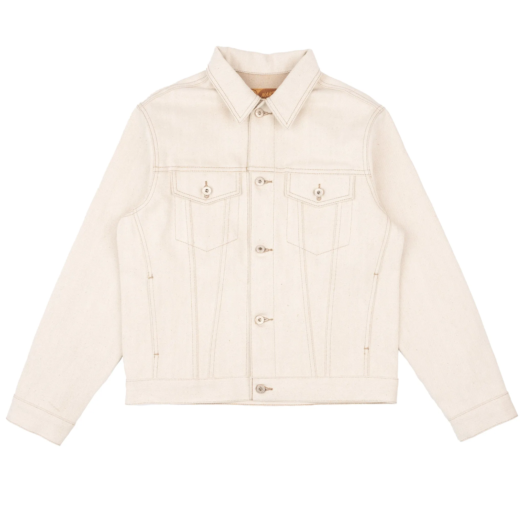 Denim Jacke - Vollständig natürliches Ecru Foxfibre® Selvedge