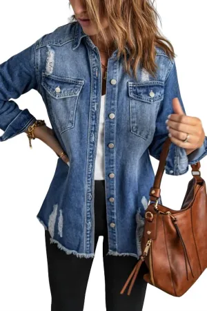 Denimjacke in Chambray