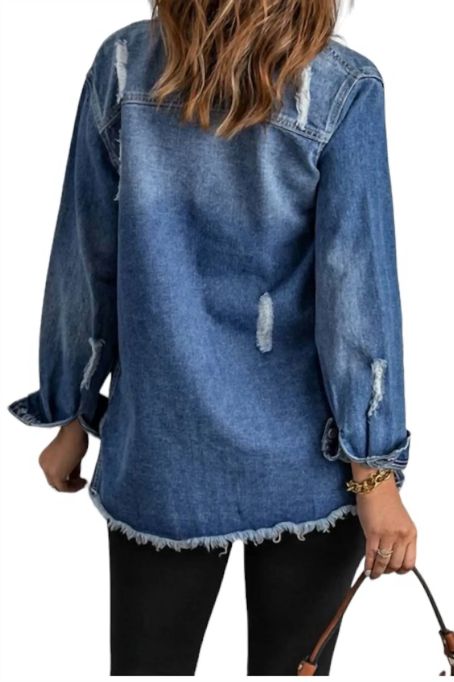 Denimjacke in Chambray