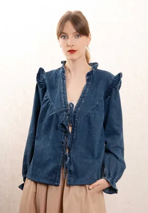 Denim Jacke R1109 Blau