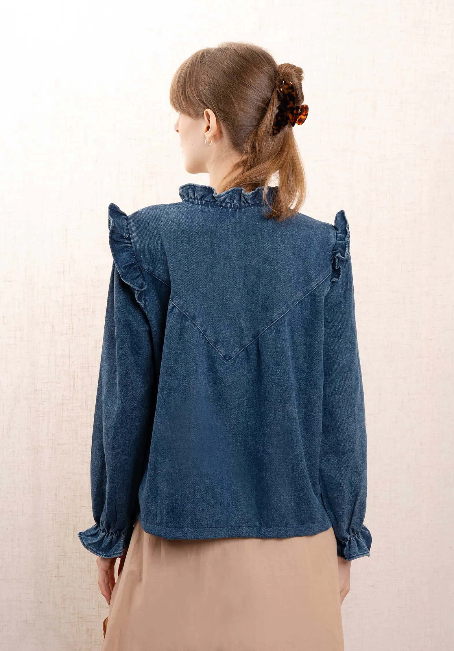 Denim Jacke R1109 Blau