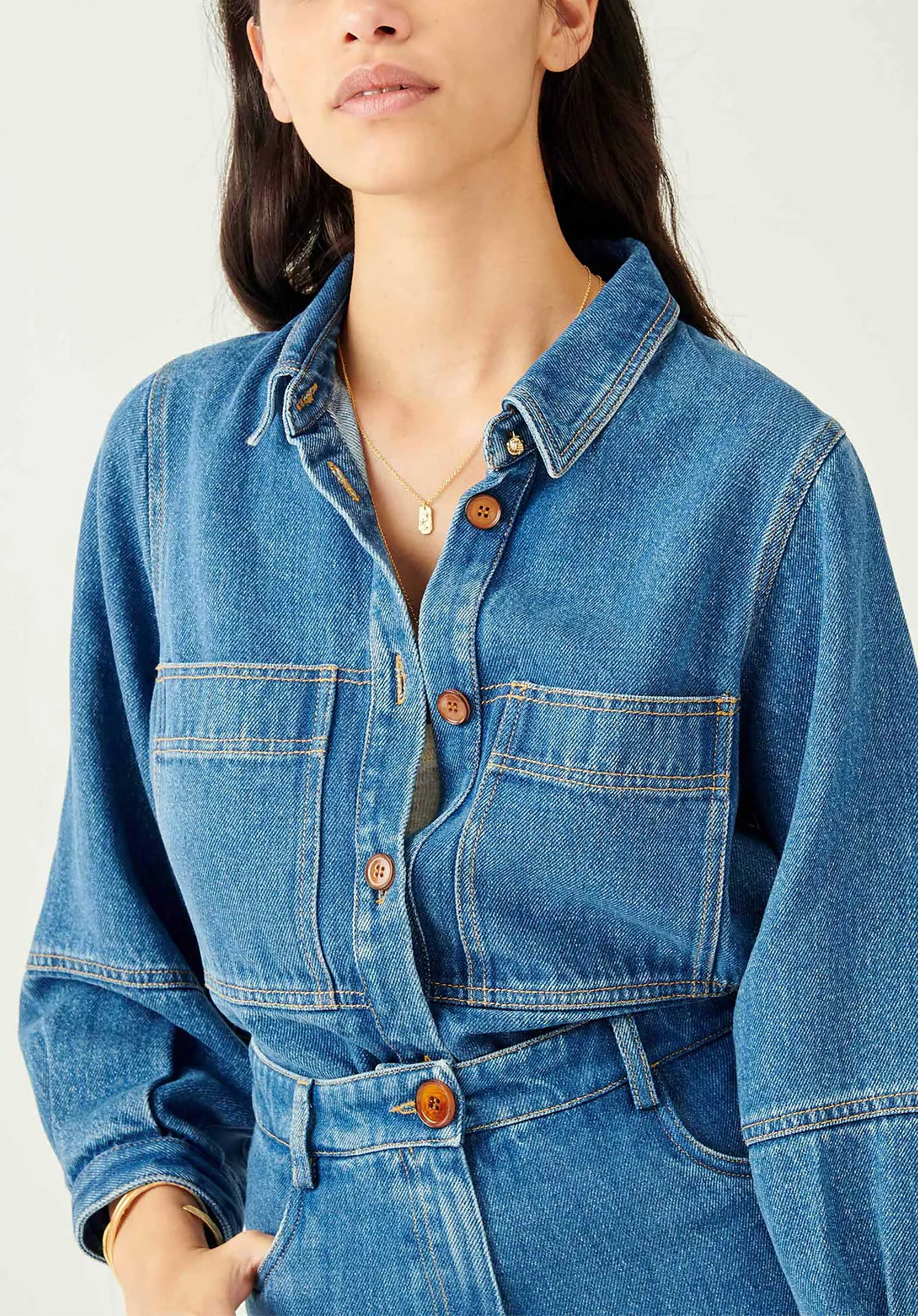 Denim Jacket Thelma Astral-Blau