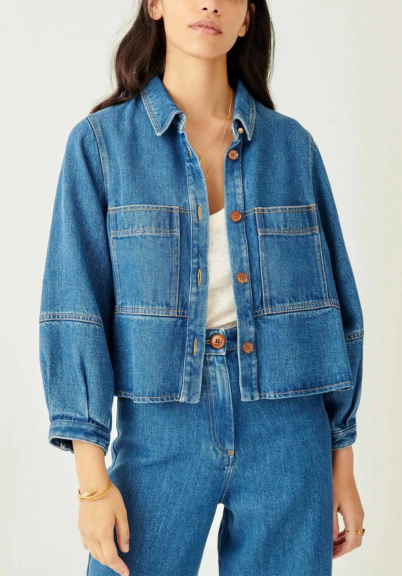 Denim Jacket Thelma Astral-Blau