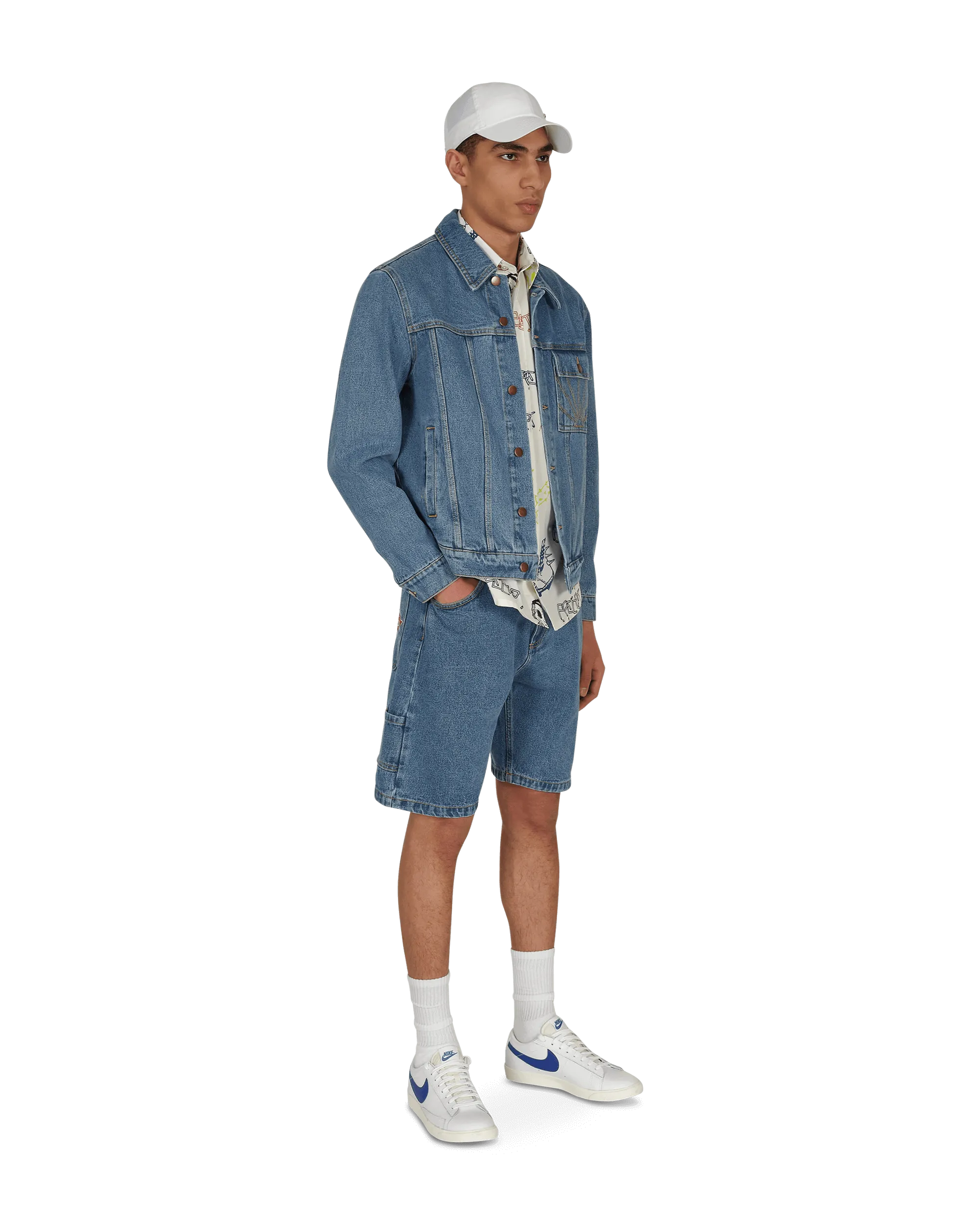 Denim-Langjacke Blau