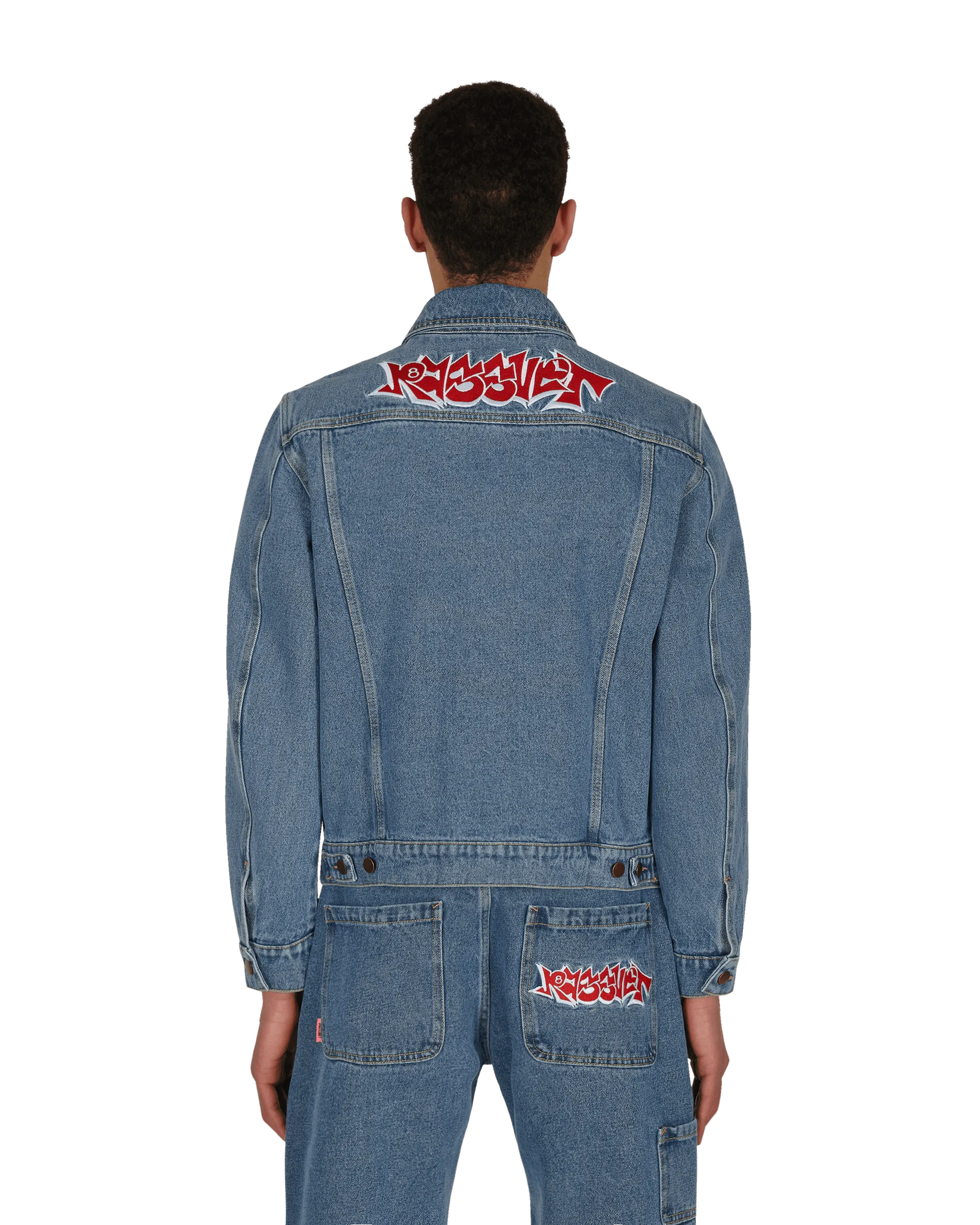 Denim-Langjacke Blau