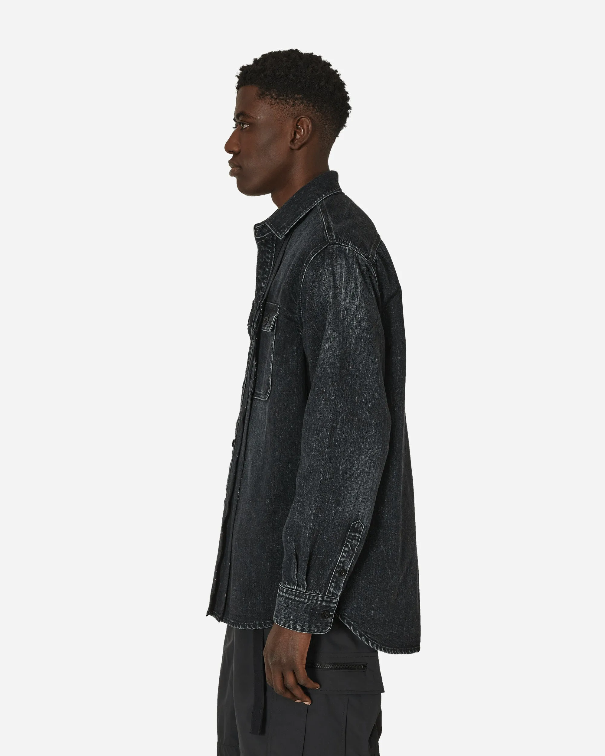 Denim-Hemd Schwarz