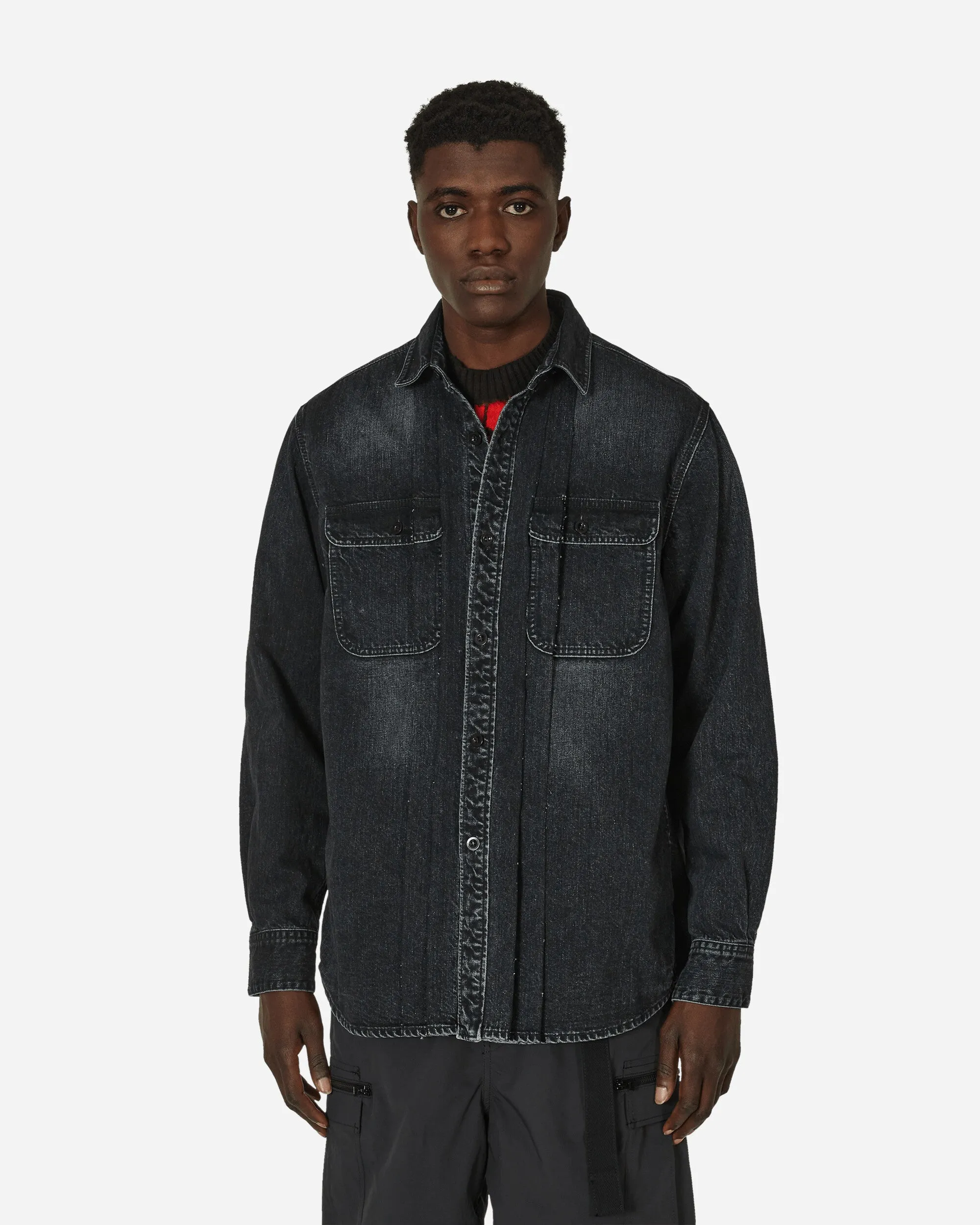 Denim-Hemd Schwarz