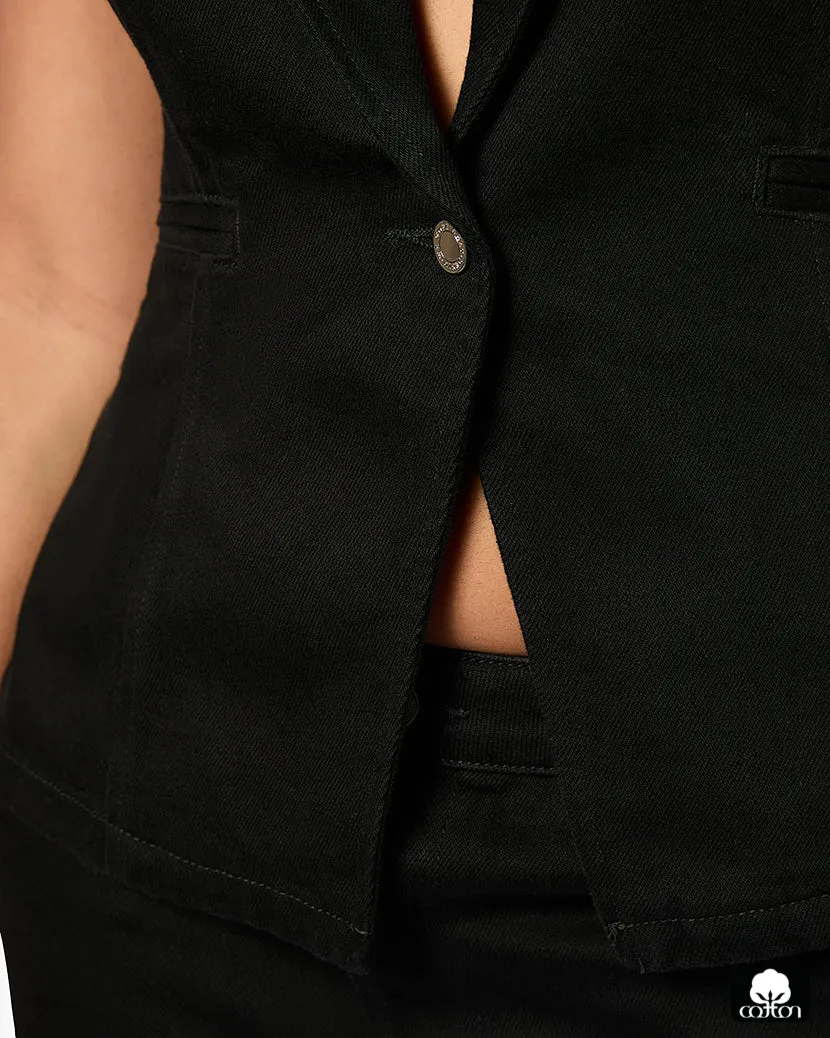 Denim-Weste