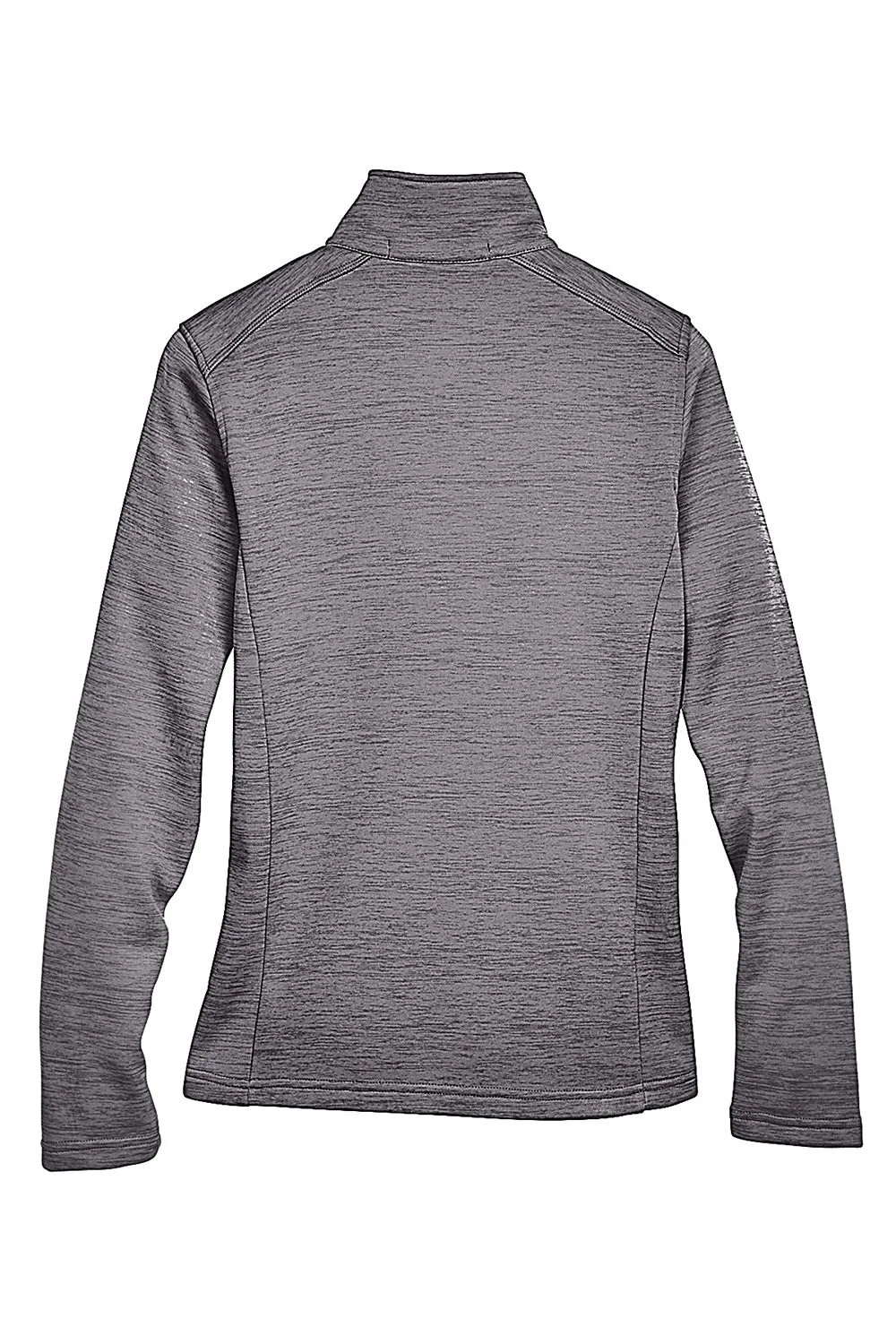 Devon & Jones Damen Newbury Fleece 1/4-Zip Sweatshirt mit Beuteltasche - Heather Dunkelgrau