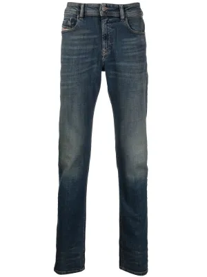 Diesel Sleenker Blaue Skinny Fit Denim Jeans