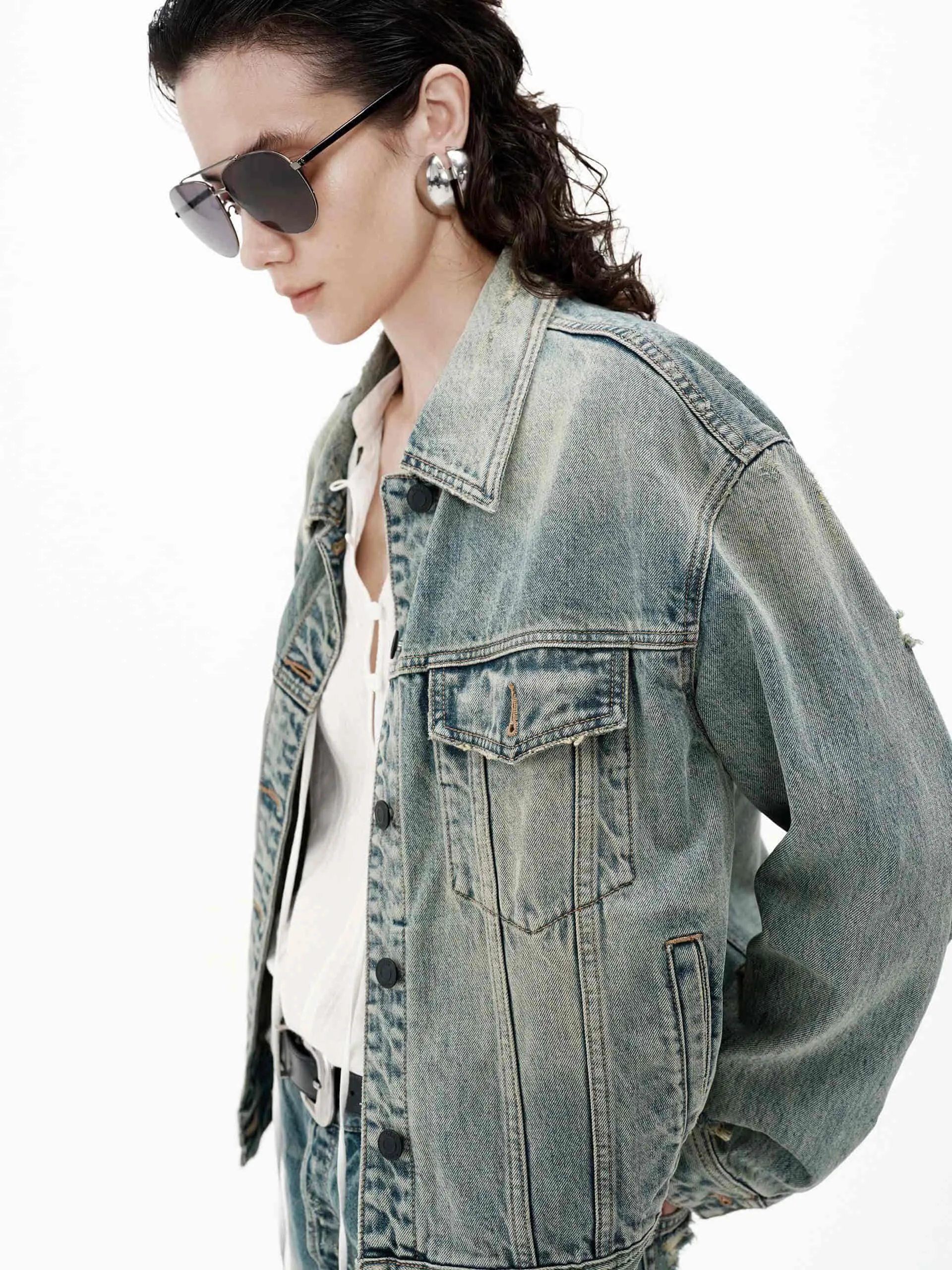 Vintage-Baumwolljacke