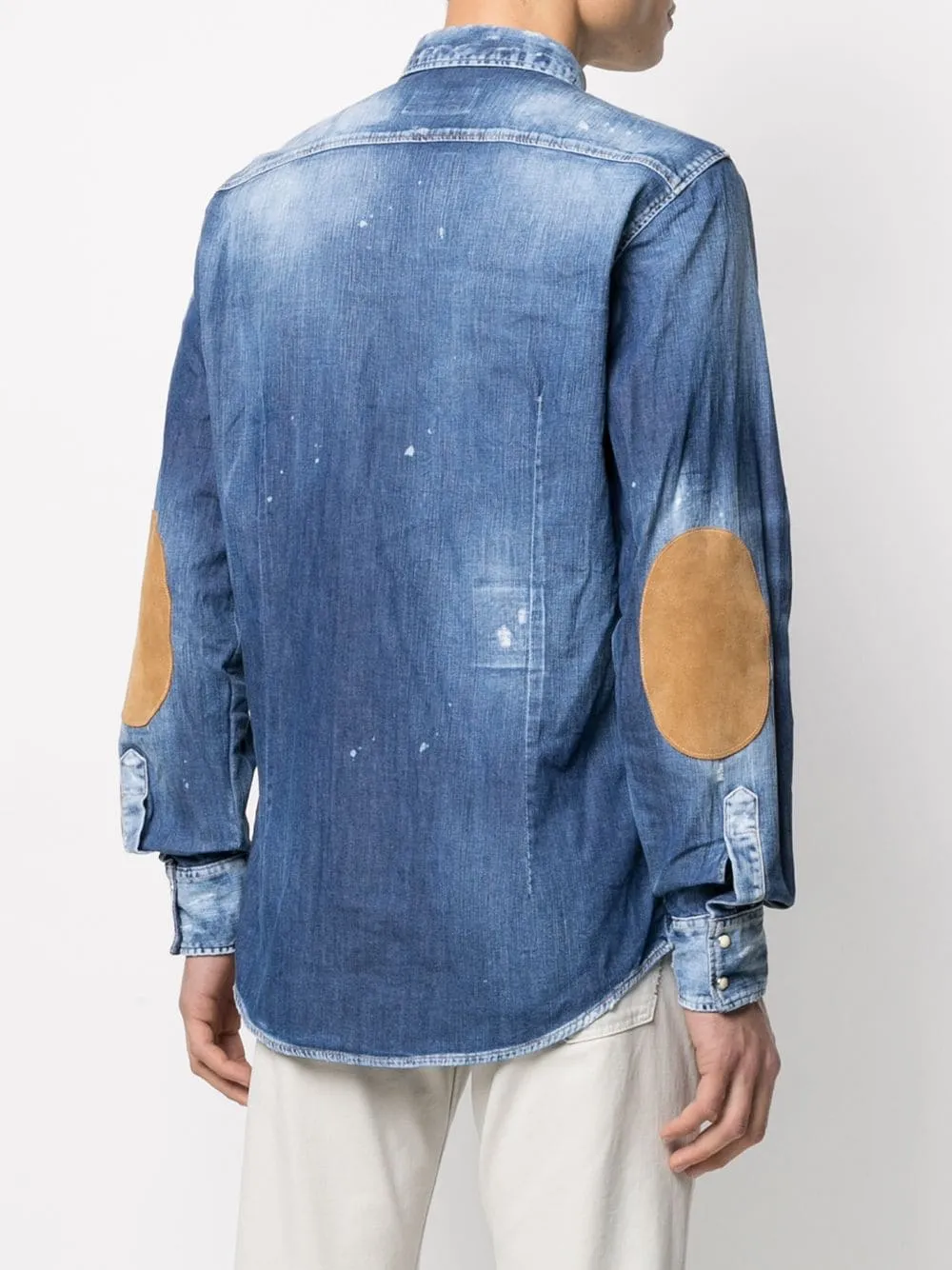 Vintage-Effekt Denim-Shirt