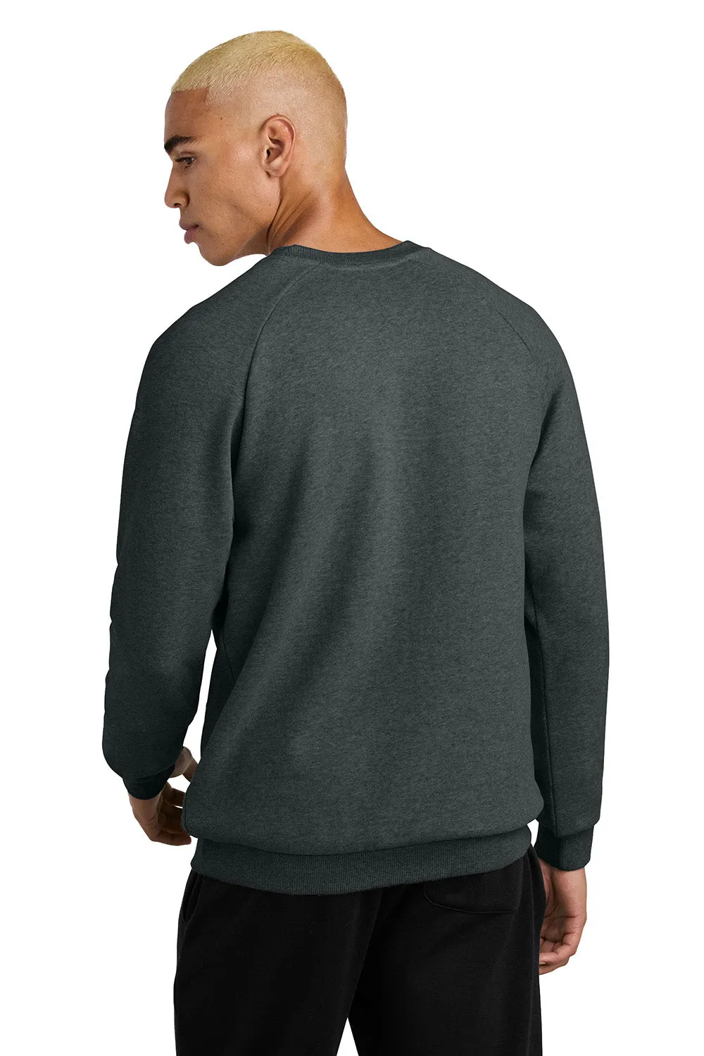 District Mens Cloud Fleece Crewneck Sweatshirt - Meliertes Anthrazitgrau