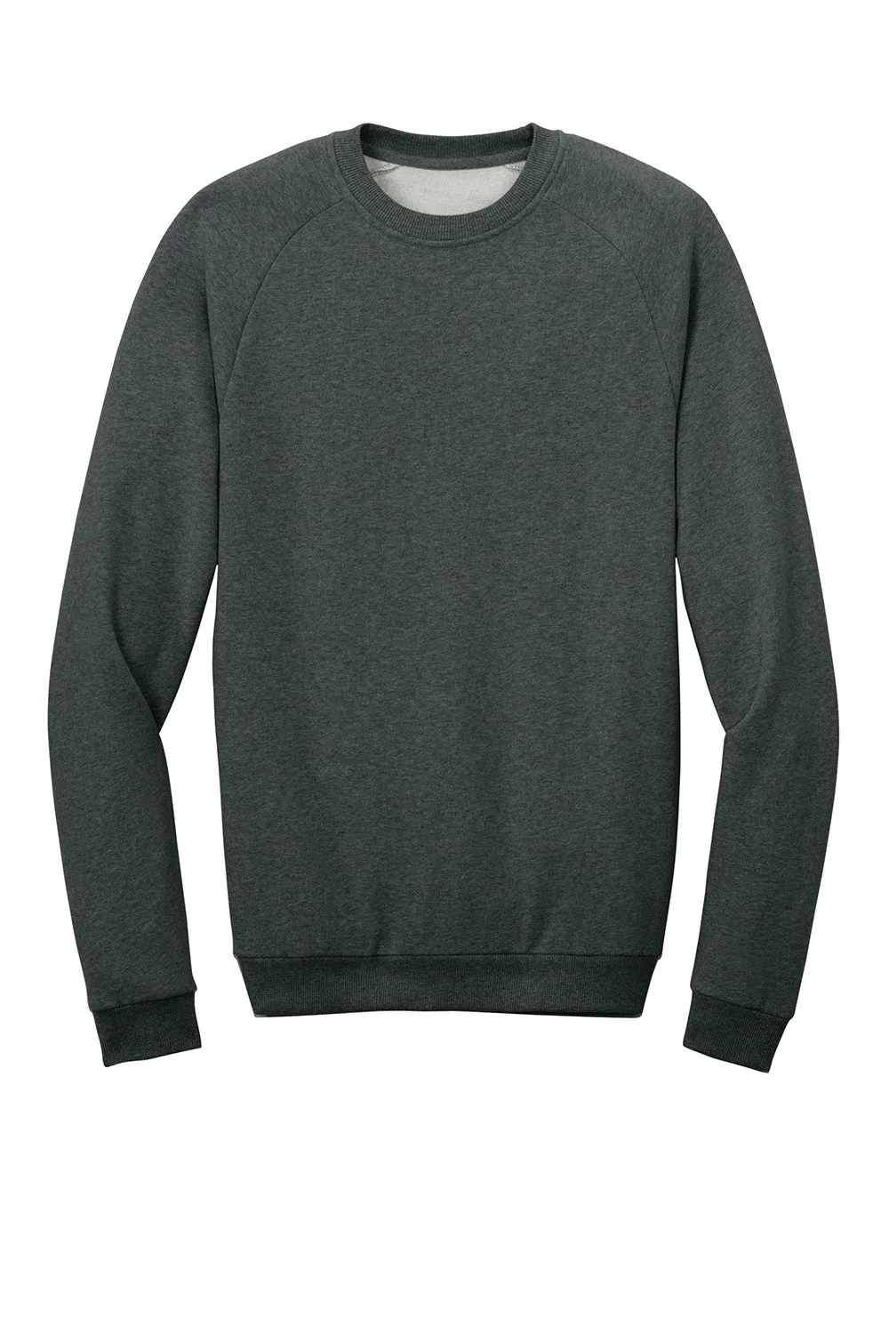 District Mens Cloud Fleece Crewneck Sweatshirt - Meliertes Anthrazitgrau