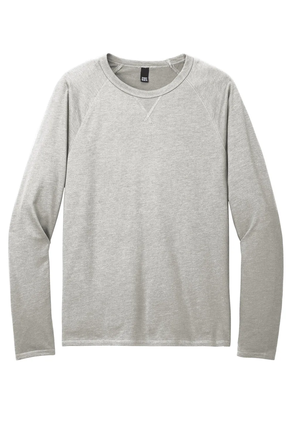 District Herren French Terry Crewneck Sweatshirt - Heather Hellgrau