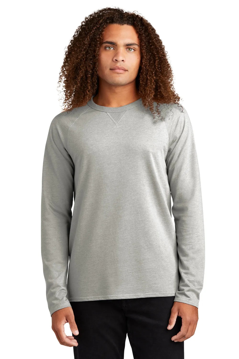 District Herren French Terry Crewneck Sweatshirt - Heather Hellgrau
