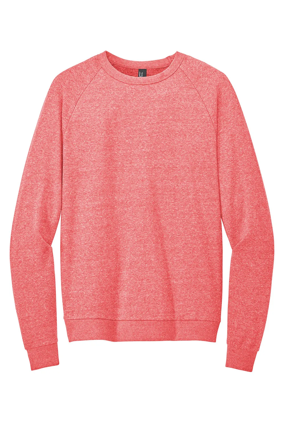 District Herren Perfekt Tri Fleece Rundhalspullover - Rot Frost