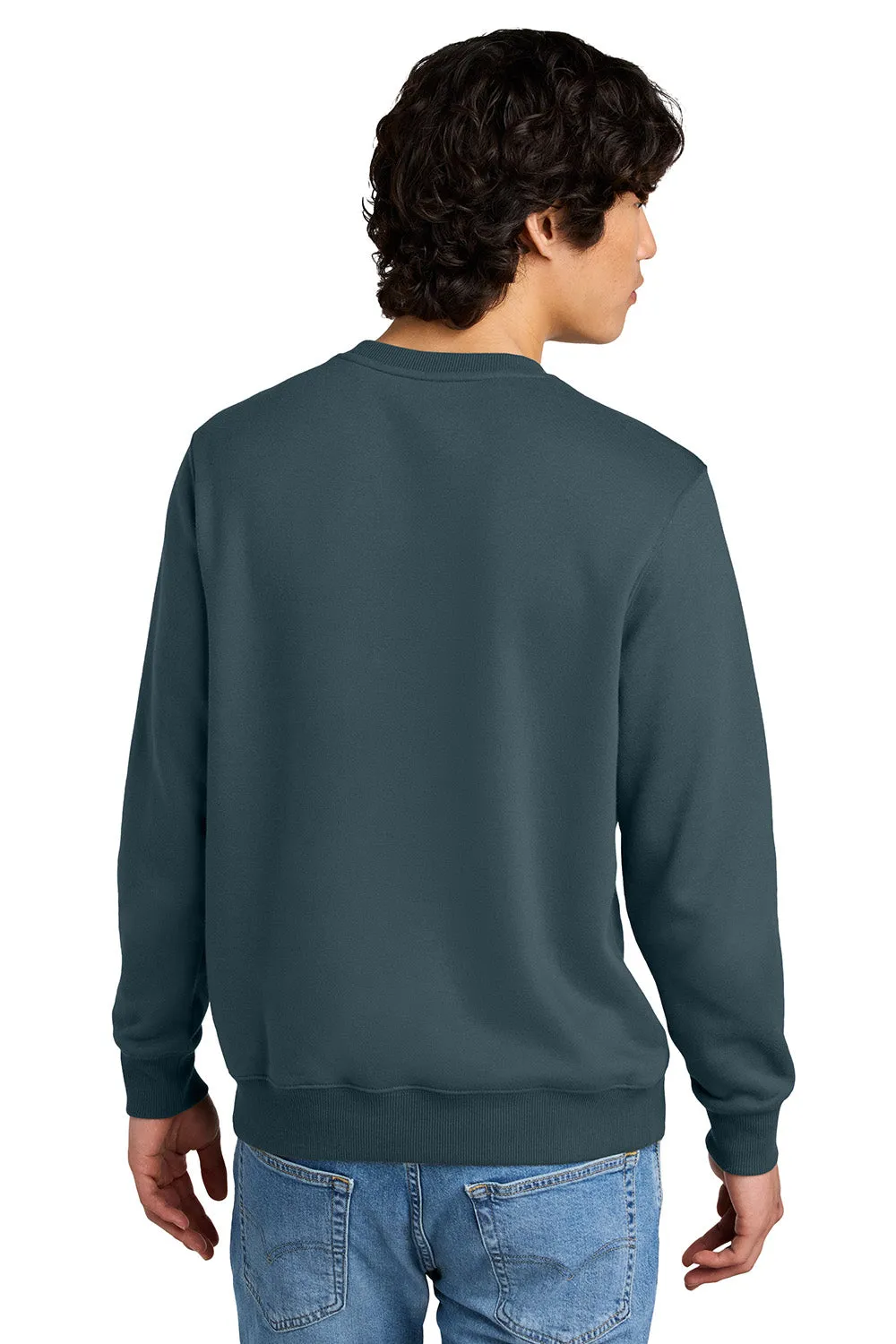 District Herren Perfektes Gewicht Fleece Pullover - Tiefes Stahlblau