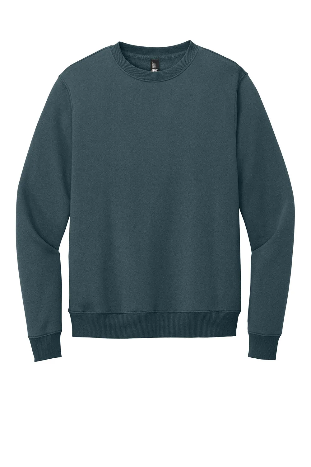 District Herren Perfektes Gewicht Fleece Pullover - Tiefes Stahlblau