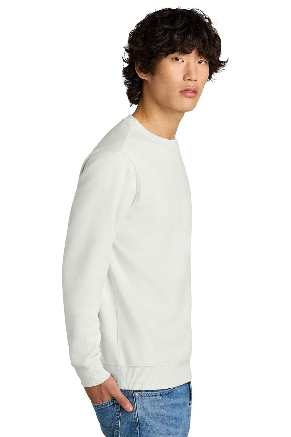 District Herren Perfektes Gewicht Fleece Pullover - Onyx Weiß