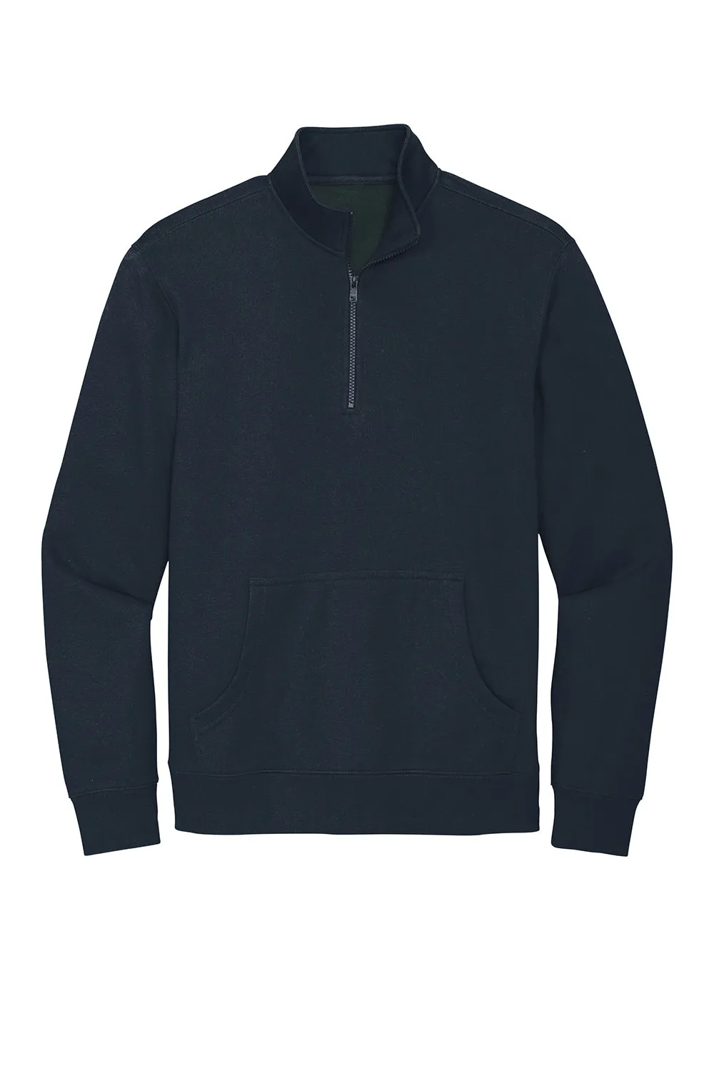 District Herren Sehr Wichtiger 1/4-Zip Sweatshirt mit Beuteltasche - Neu Navy Blau