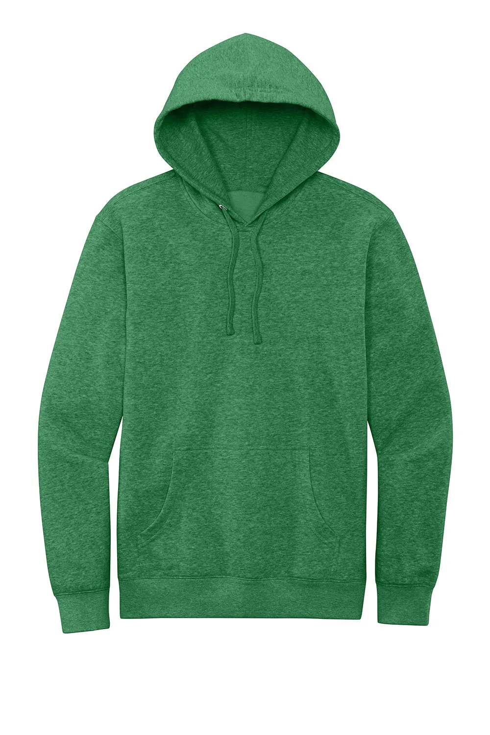 District Herren Sehr Wichtiger Fleece Kapuzenpullover Hoodie mit Kangaroo-Tasche - Heather Kelly Grün