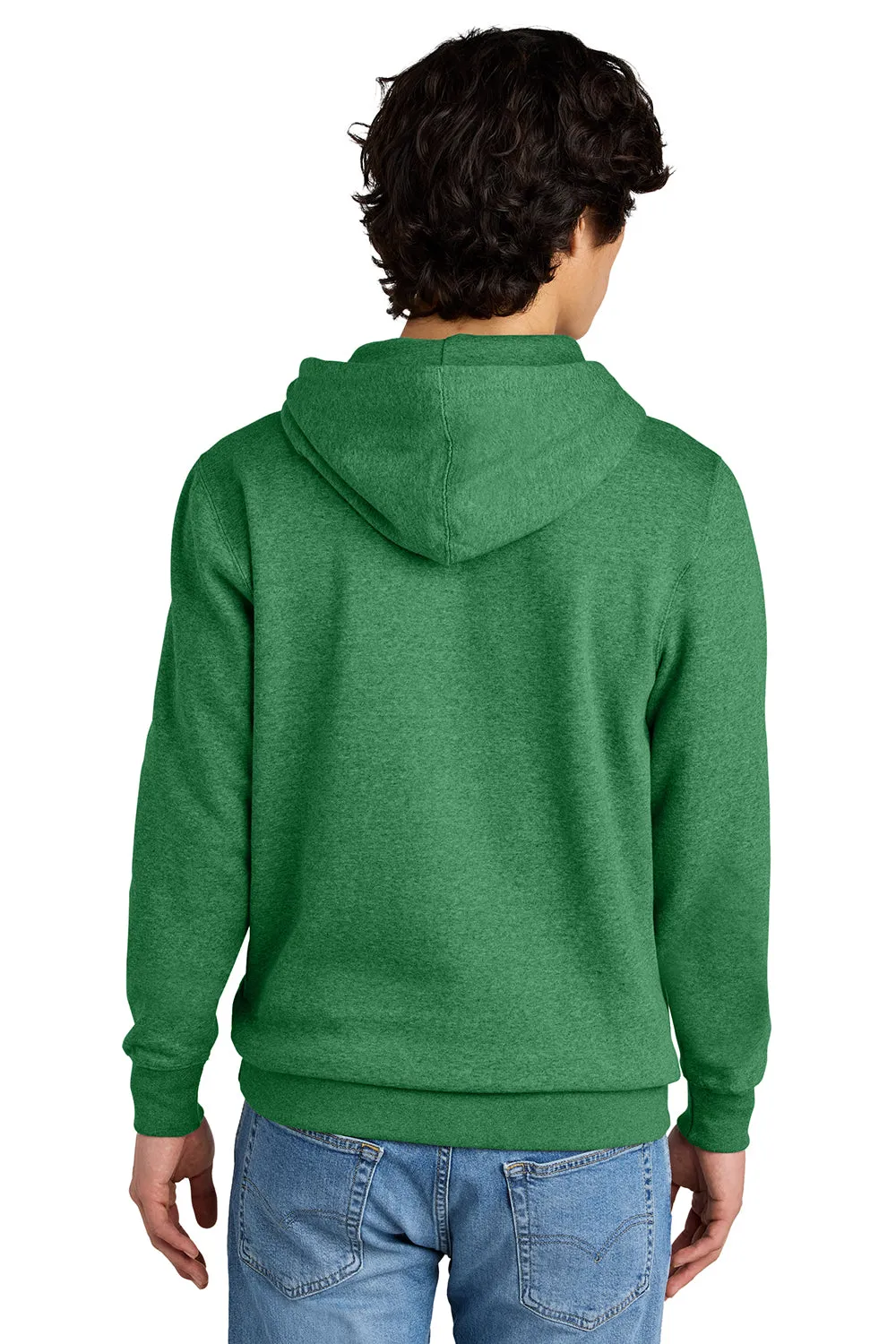 District Herren Sehr Wichtiger Fleece Kapuzenpullover Hoodie mit Kangaroo-Tasche - Heather Kelly Grün