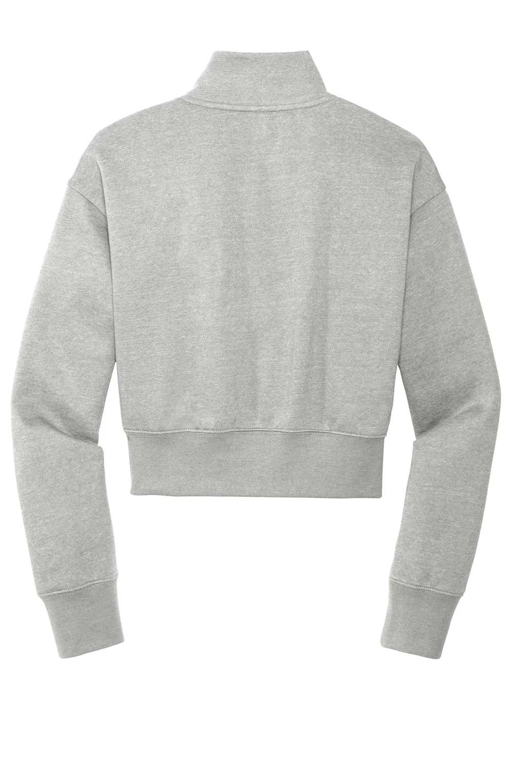 District Damen V.I.T. Fleece 1/4 Zip Sweatshirt - Heather Hellgrau