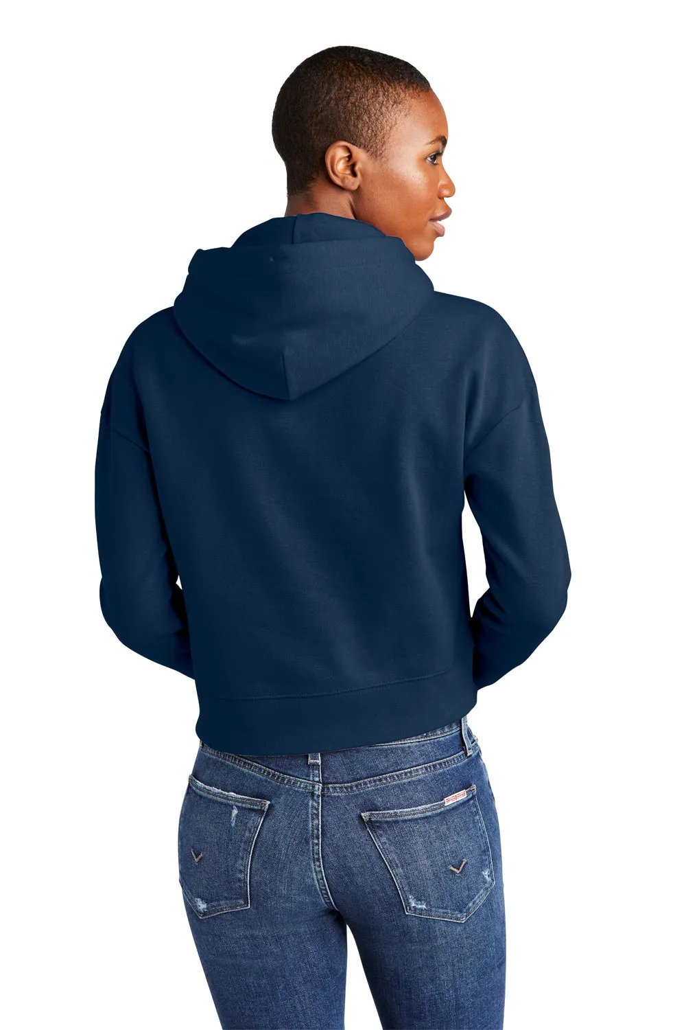 District Damen V.I.T. Fleece Kapuzenpullover Hoodie - Neu Marineblau