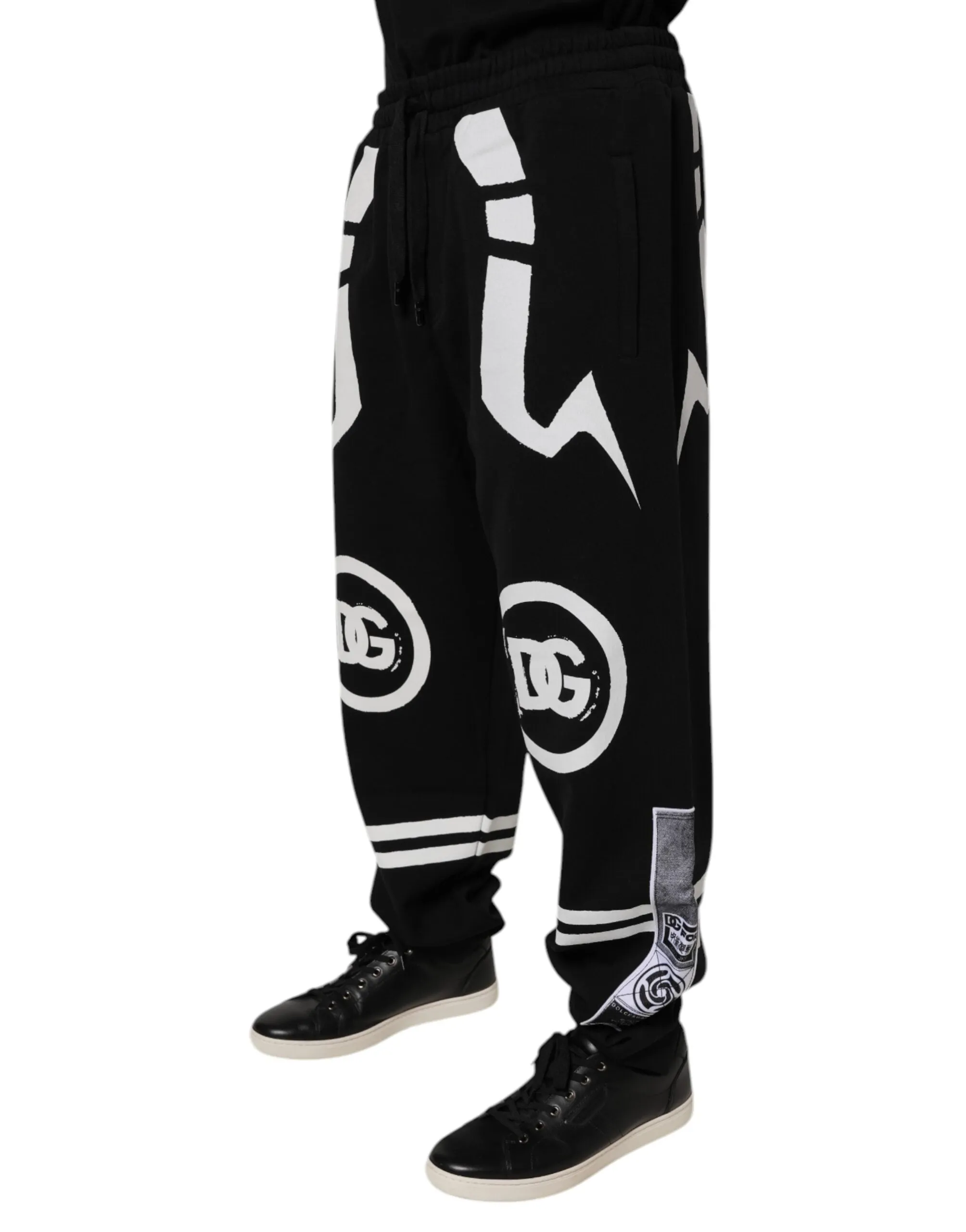 Dolce & Gabbana Logo Baumwoll-Jogger SweatMen's Herrenhose (Vorgetragen)